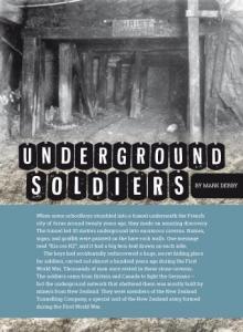 Underground soldiers cover.